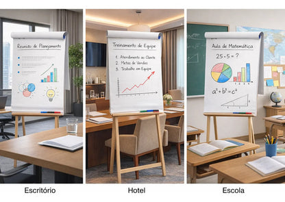 Bloco Flip Chart 88x64 50 Fls Ideal Para Reunião Empresarial