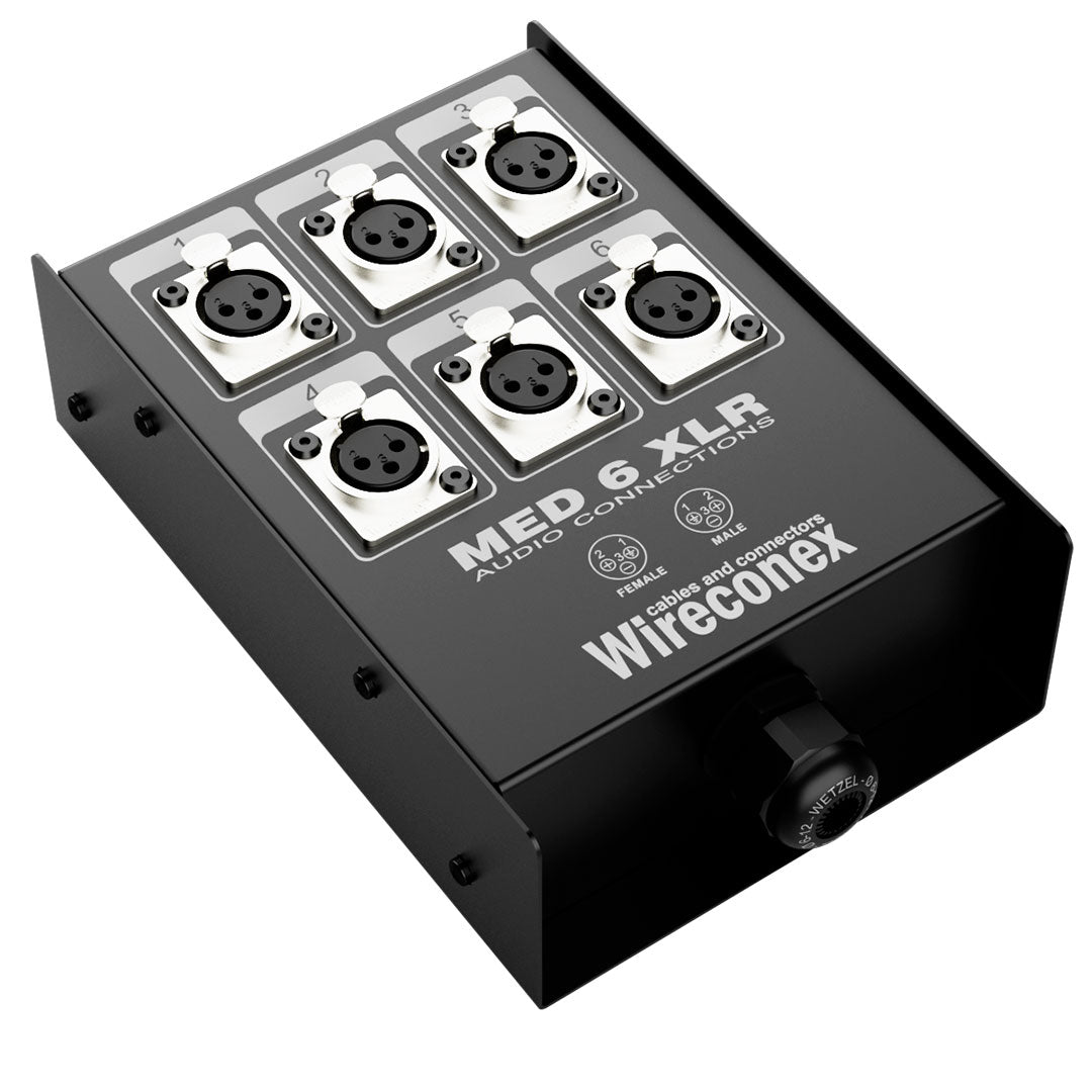 Painel Multicabo 06 Vias Xlr Medusa Wireconex [F108]