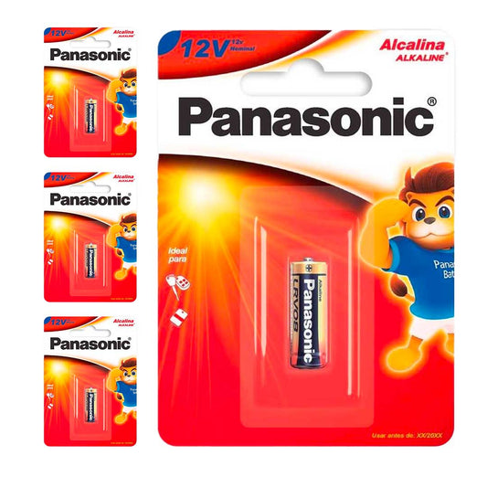 4 Baterias Alcalinas 12v Panasonic Lrv08-1b