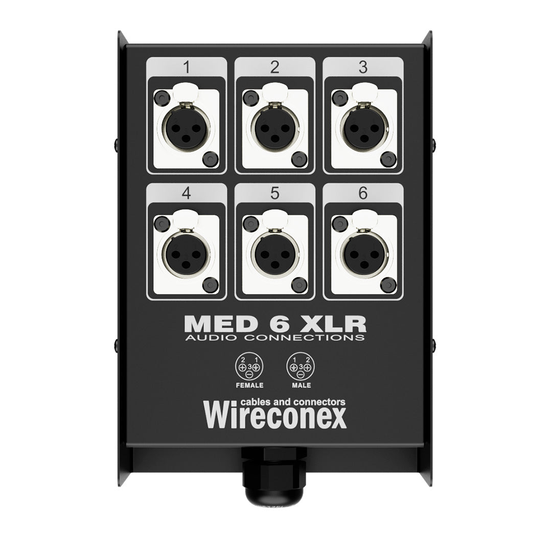 Painel Multicabo 06 Vias Xlr Medusa Wireconex [F108]