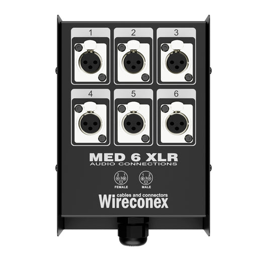 Painel Multicabo 06 Vias Xlr Medusa Wireconex [F108]