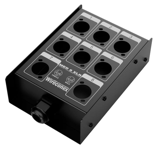 Painel Para Multicabos Sem Conectores 8 Vias Xlr Wireconex [F108]