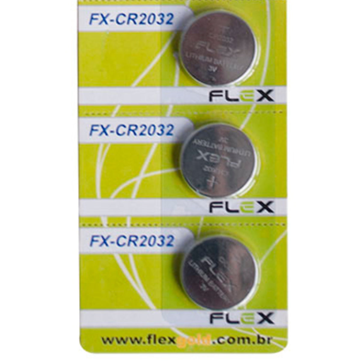Bateria Cr2032 Cartela Com 5 Unidades Flex [F108]