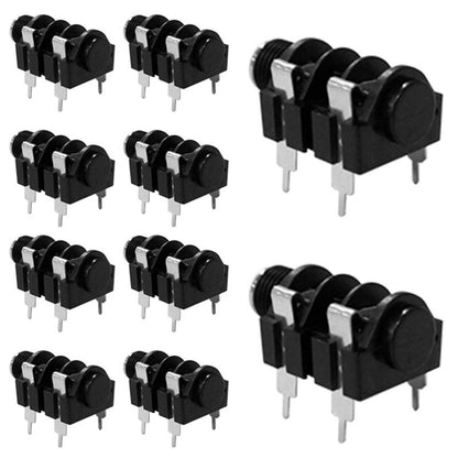 Kit 10 Conectores P10 Mono Femea Painel Ts Wc 344 Wireconex [F108]