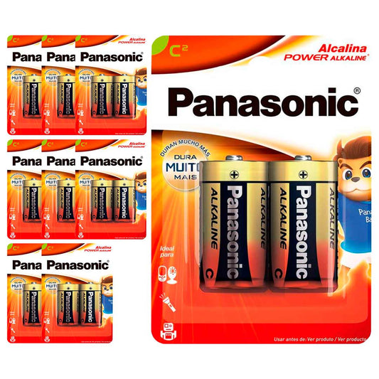 18 Pilhas Alcalinas C Panasonic (9  Cart)
