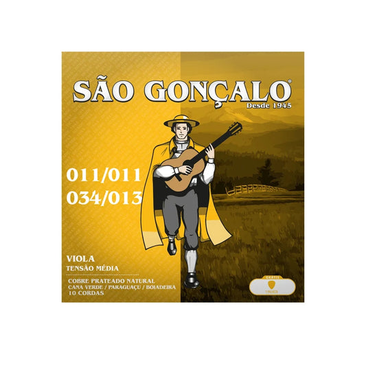 Enc Viola Cebolao Re Cobre Prata Tensao Media .011 Sao Goncalo (16703) [F108]