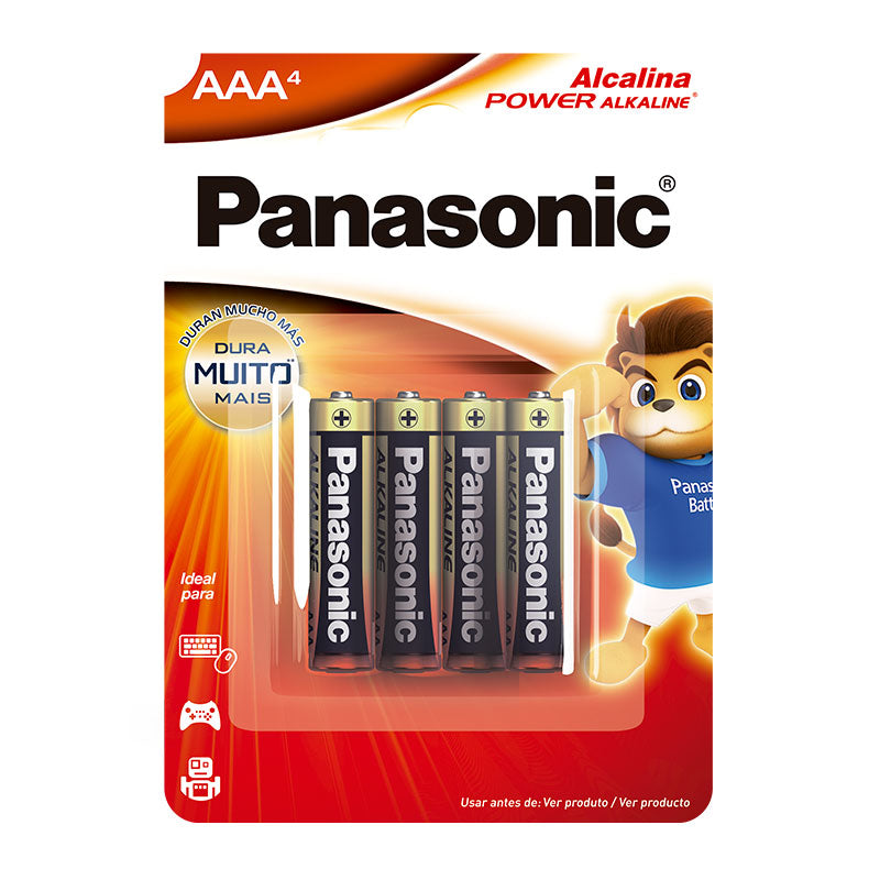 8 Pilhas Alcalinas Aaa Panasonic (2 Cart)