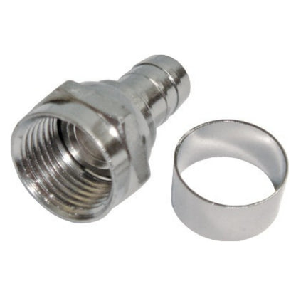 Conector F Rg 6 Com Anel Storm 100 Unidades [F108]