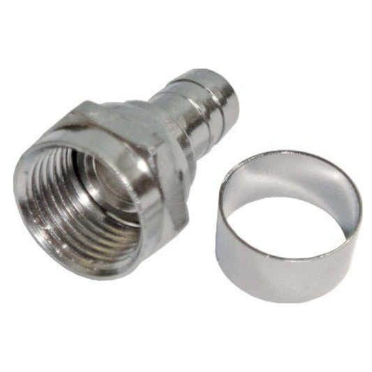 Conector F Rg 6 Com Anel Storm 100 Unidades [F108]