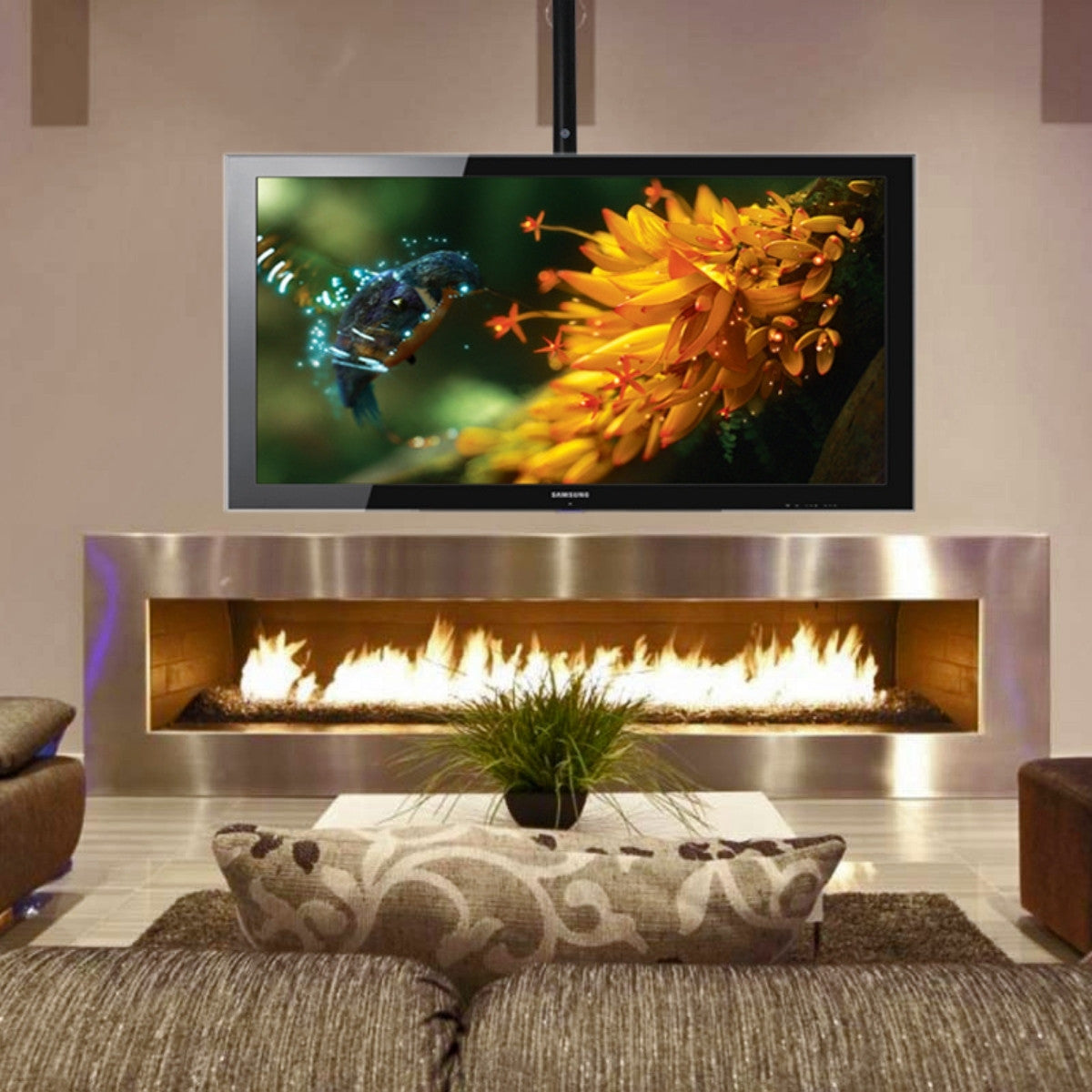 Suporte Teto Giro Com Inclinação Tv 19" A 56" Multivisão [F108]