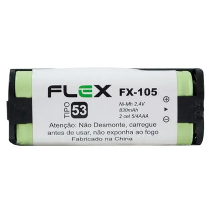 Bateria Telefone Sem Fio Fx105 2,4v 830mah Flex [F108]