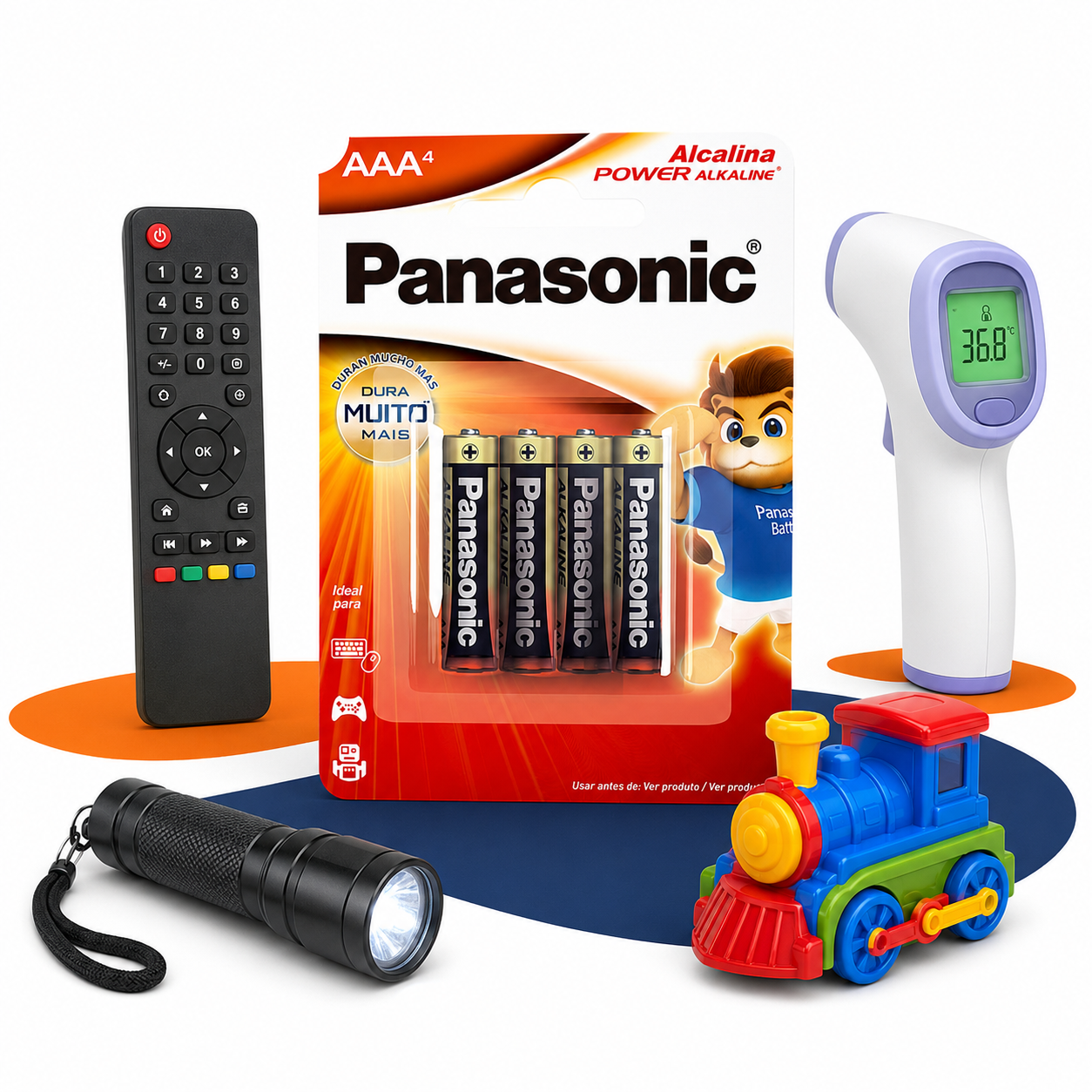 36 Pilhas Alcalinas Aaa Panasonic (9 Cart)