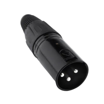 Conector Xlr Macho Linha Preto Metalico Storm 10 Unidades [F108]