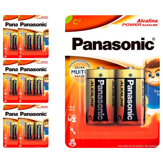 14 Pilhas Alcalinas C Panasonic (7  Cart)