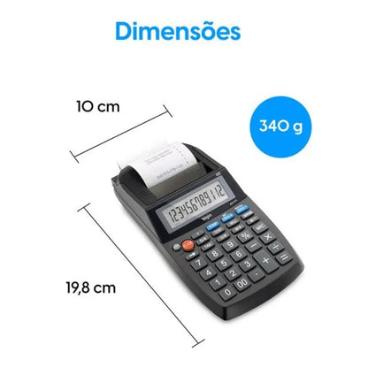 Calculadora Compacta Com Bobina 12 Digitos Ma-5111 Elgin [F108]