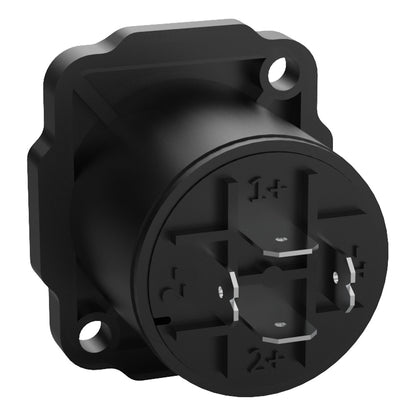 Conector Spk Femea Painel 4 P Wc 1604 Fp Bk Pbk Wireconex 04 Unidades [F108]