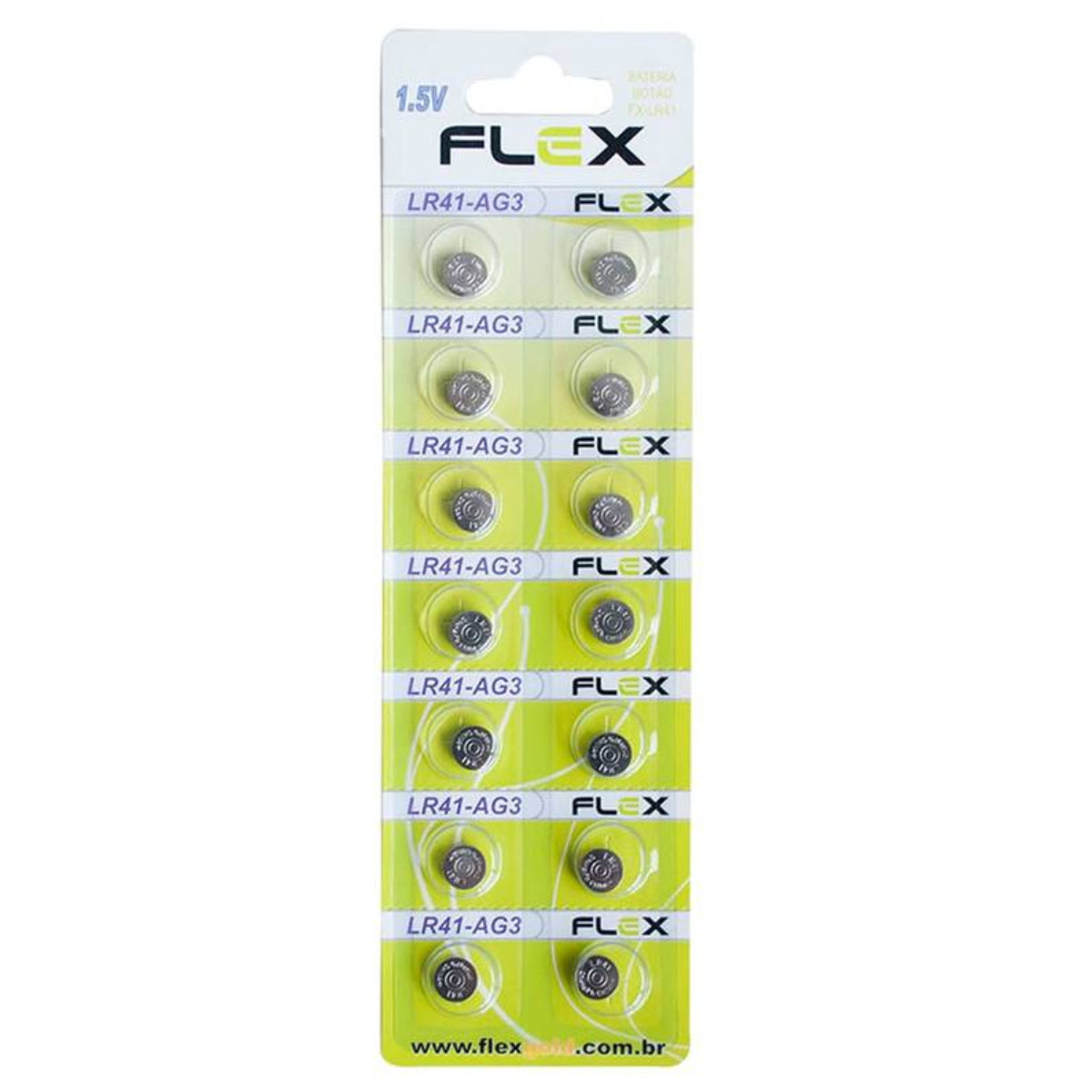 Bateria Botão Lr41 Cartela Com 14 Unidades Flex [F108]