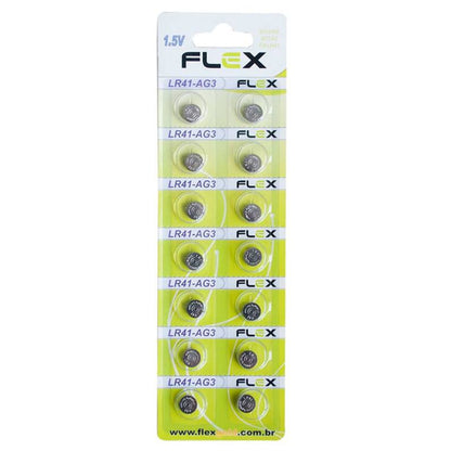 Bateria Botão Lr41 Cartela Com 14 Unidades Flex [F108]