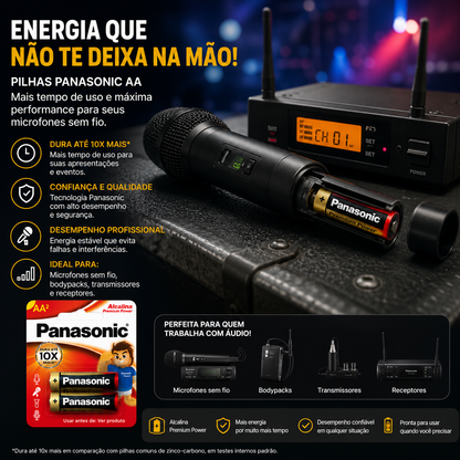 PILHA ALCALINA AA PANASONIC C/ 20 UNIDADES