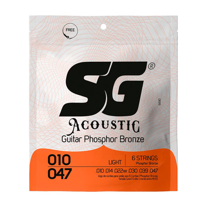 Encordoamento P/violão Fósforo Bronze Sg 0.010 - 0.047 [F108]