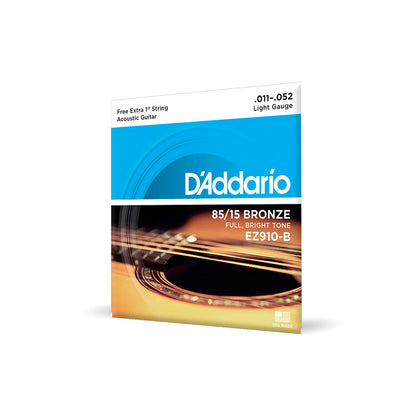 Cordas Para Violão Aço D Addario Bronze 85/15 Ez910-b .011-.052 Com Corda Extra Pl011 [F108]