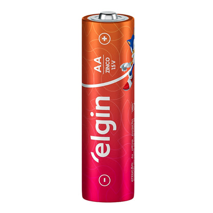 Pilha Zinco Aa Tubo 40 Unidades Elgin R06p [F108]