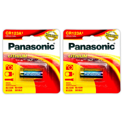 02 Baterias CR123 3v Panasonic