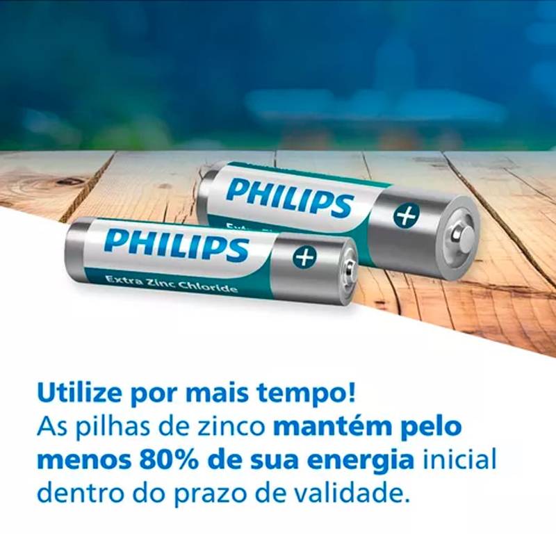 Pilha Zinco Aaa R03l4b/59 Philips [F108]