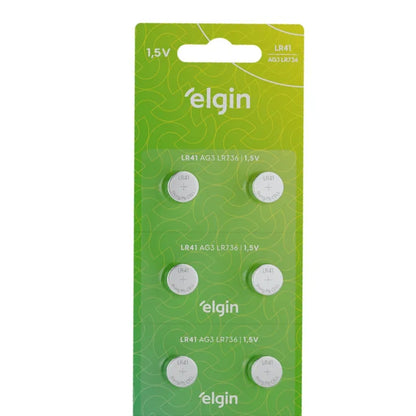 10 Baterias Alcalinas Lr41 Elgin [F108]