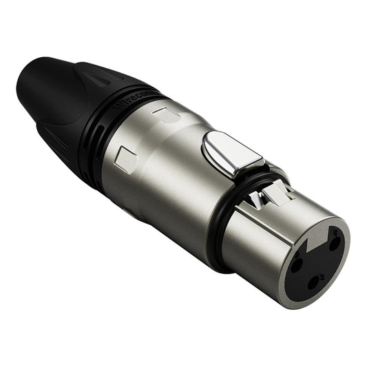 Conector Xlr Femea Wc 1003 Fl Bk Ni 3p 5un Wireconex [F108]