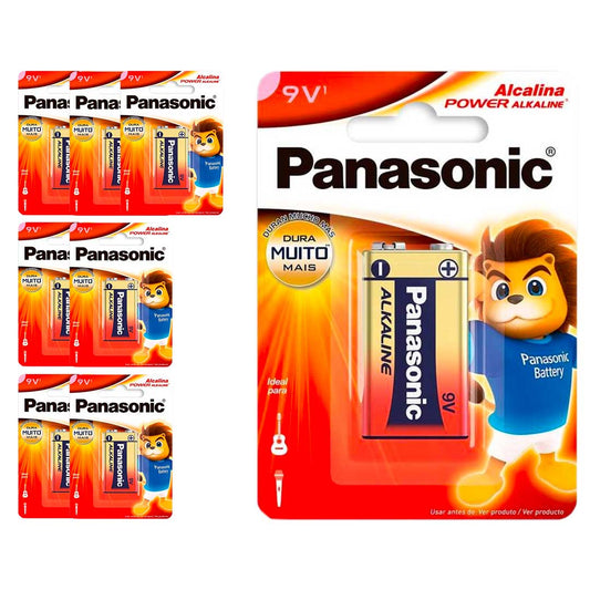 8 Baterias Alcalinas 9v Panasonic