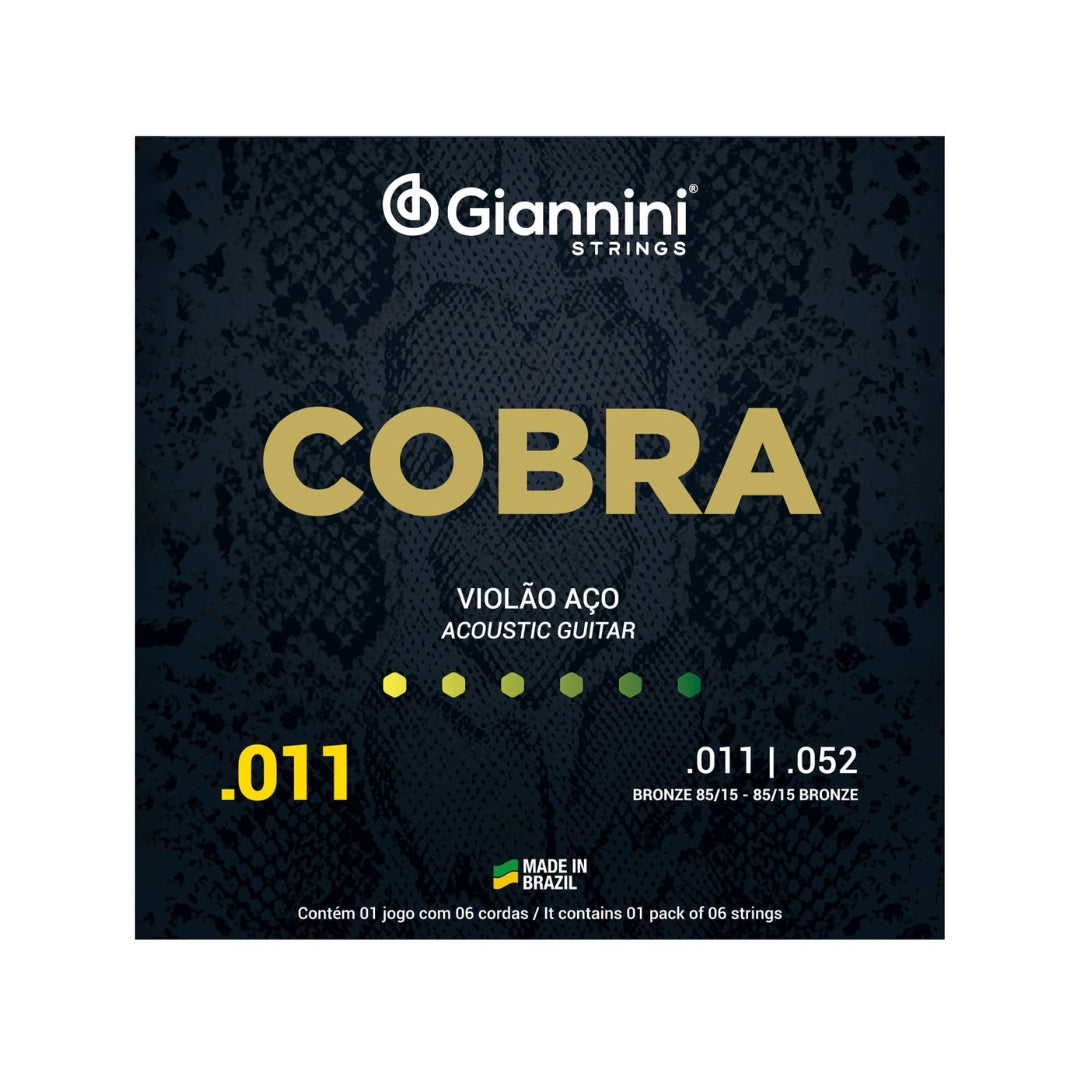 Encordoamento Giannini P/violão Bronze 85/15 0.011" Geeflk [F108]