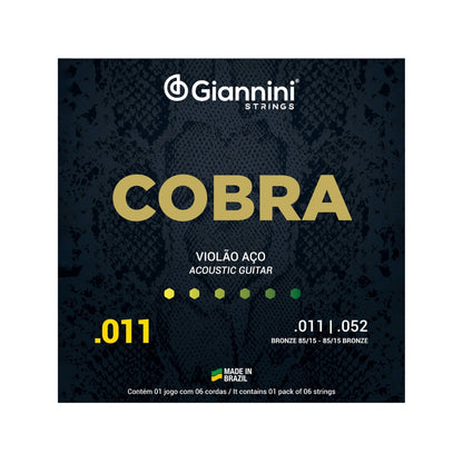 Encordoamento Giannini P/violão Bronze 85/15 0.011" Geeflk [F108]