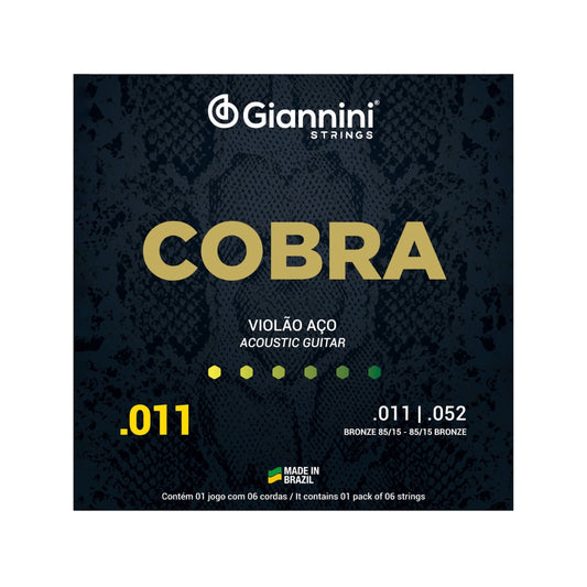 Encordoamento Giannini P/violão Bronze 85/15 0.011" Geeflk [F108]