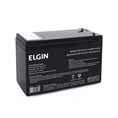Bateria Selada De Chumbo Vrla 12v 7ah Elgin [F108]