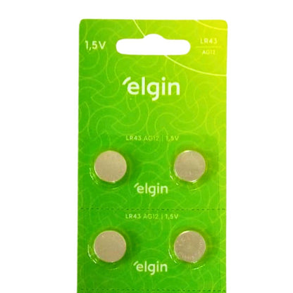 Bateria Lr43 Ag12 10 Unidades Elgin [F108]