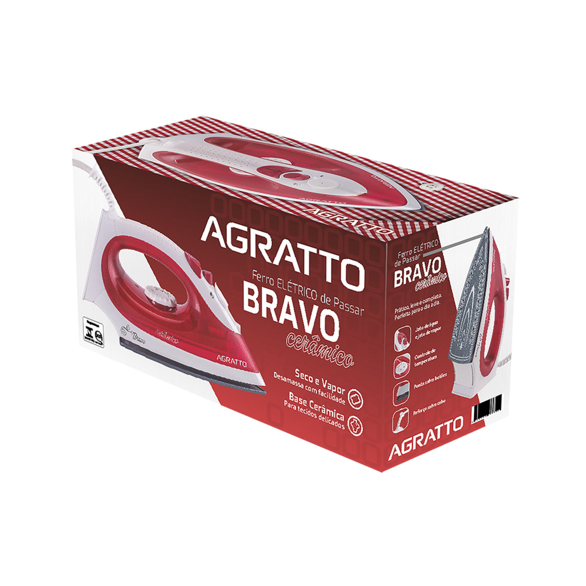 Ferro De Passar Bravo Cerâmico 127v Agratto [F108]