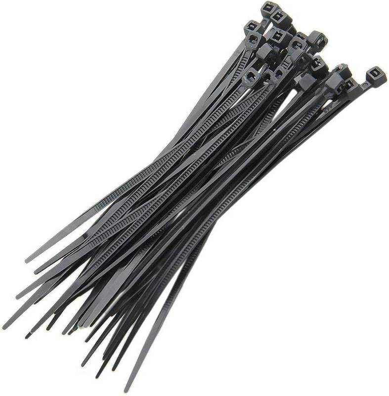 Abracadeira Nylon Pa66 Grd Preto Uv 4.8x300 P10 - 10 Unidades [F108]