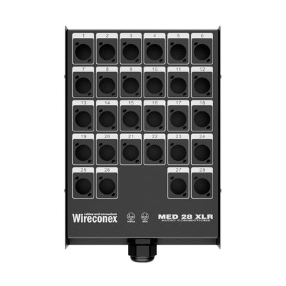 Painel Para Multicabos Sem Conectores 28 Vias Xlr Wireconex [F108]