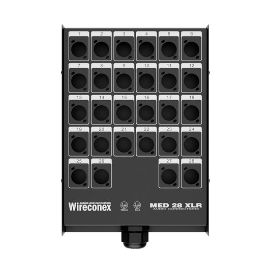 Painel Para Multicabos Sem Conectores 28 Vias Xlr Wireconex [F108]