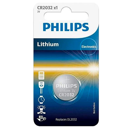 02 Baterias CR2032 Philips (2  Cart)