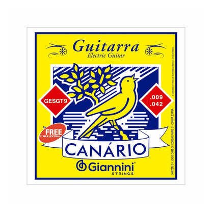 Encordoamento Giannini P/guitarra Canário Aço 0.009" Gesgt9 [F108]