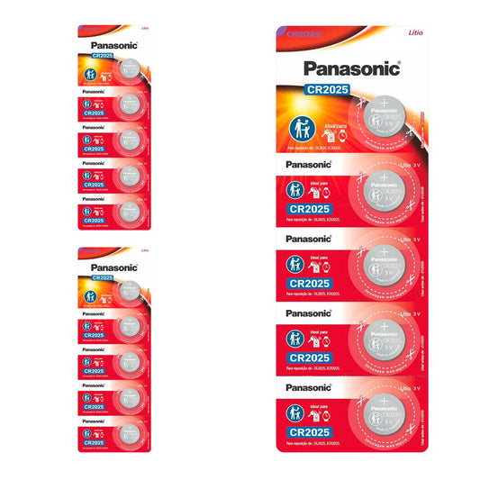 15 Baterias Cr2025 Panasonic (3 Cart)