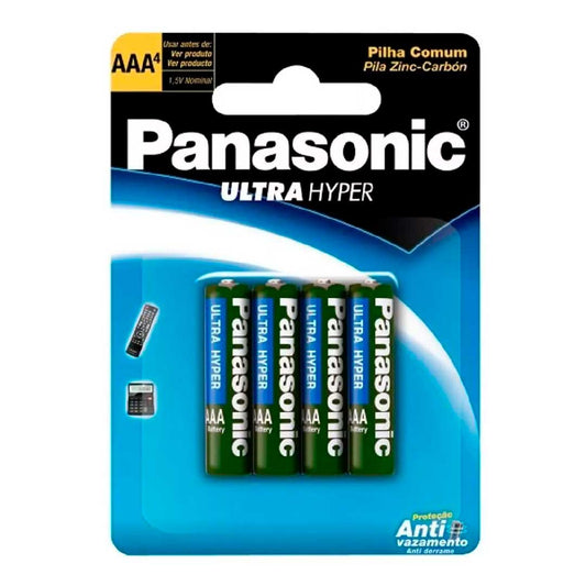Pilha Comum Aaa Palito Panasonic Sm-4 R03ual/4b400 [F108]