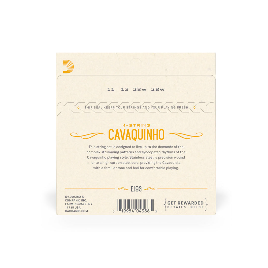 Cordas Para Cavaquinho Ej93 D Addario [F108]