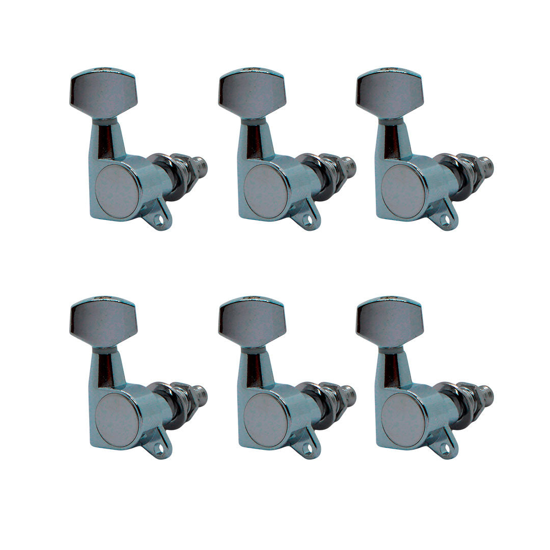 Tarraxa Blindada Para Guitarra Cmh 807 6l - Cromada [F108]