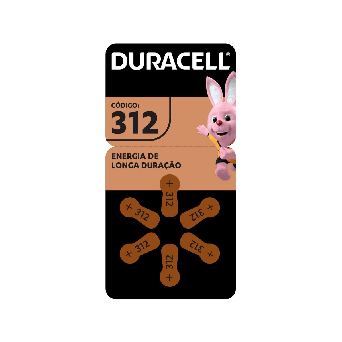 6 Baterias Auditivas 312 Duracell [F108]