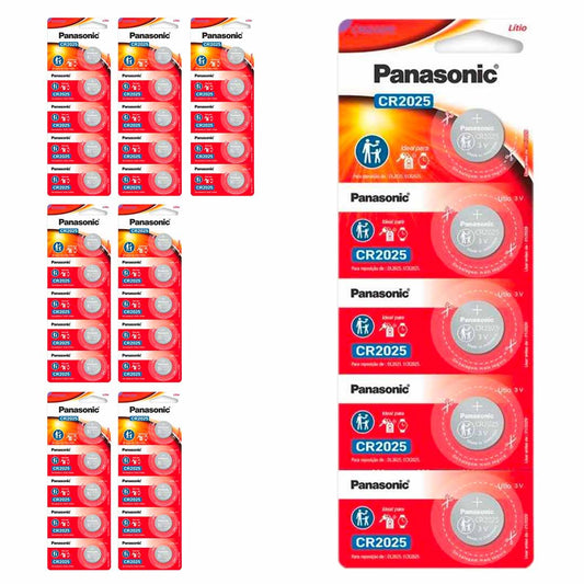 40 Baterias Cr2025 Panasonic (8 Cart)