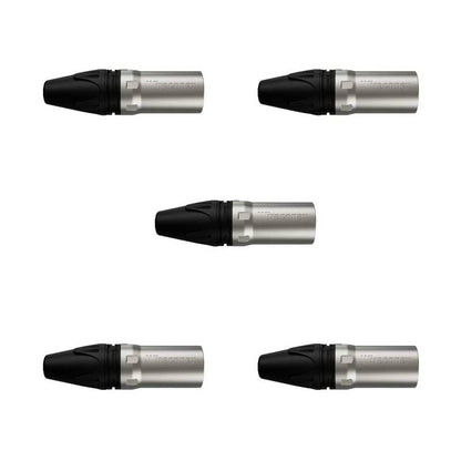 Conector Xlr Macho Wc 1013 Ml Bk Ni 3p Cabo Wireconex 05 Unidades [F108]