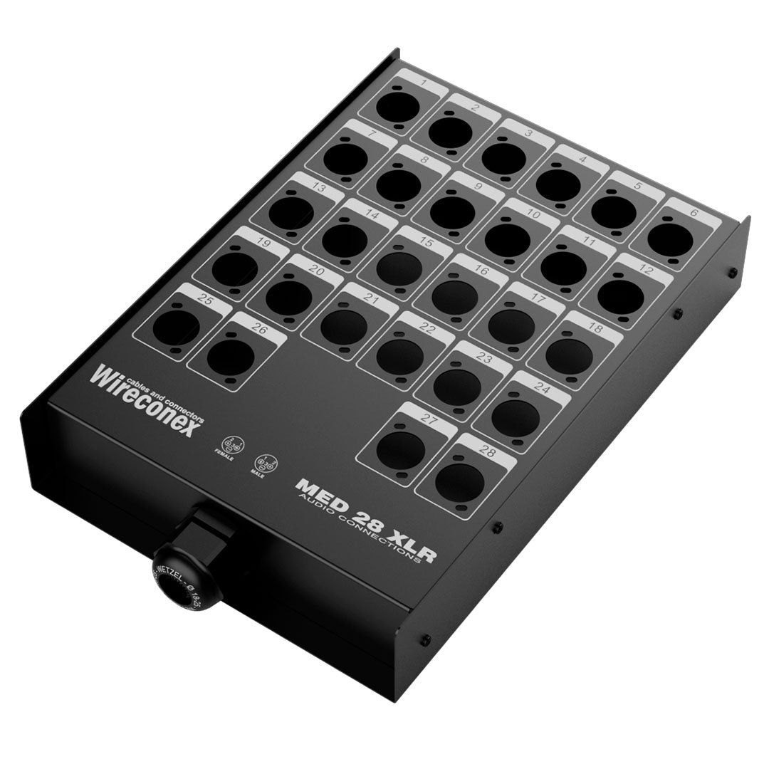 Painel Para Multicabos Sem Conectores 28 Vias Xlr Wireconex [F108]